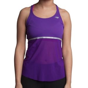 New Balance Ice Hybrid purple semi sheer tank size Large